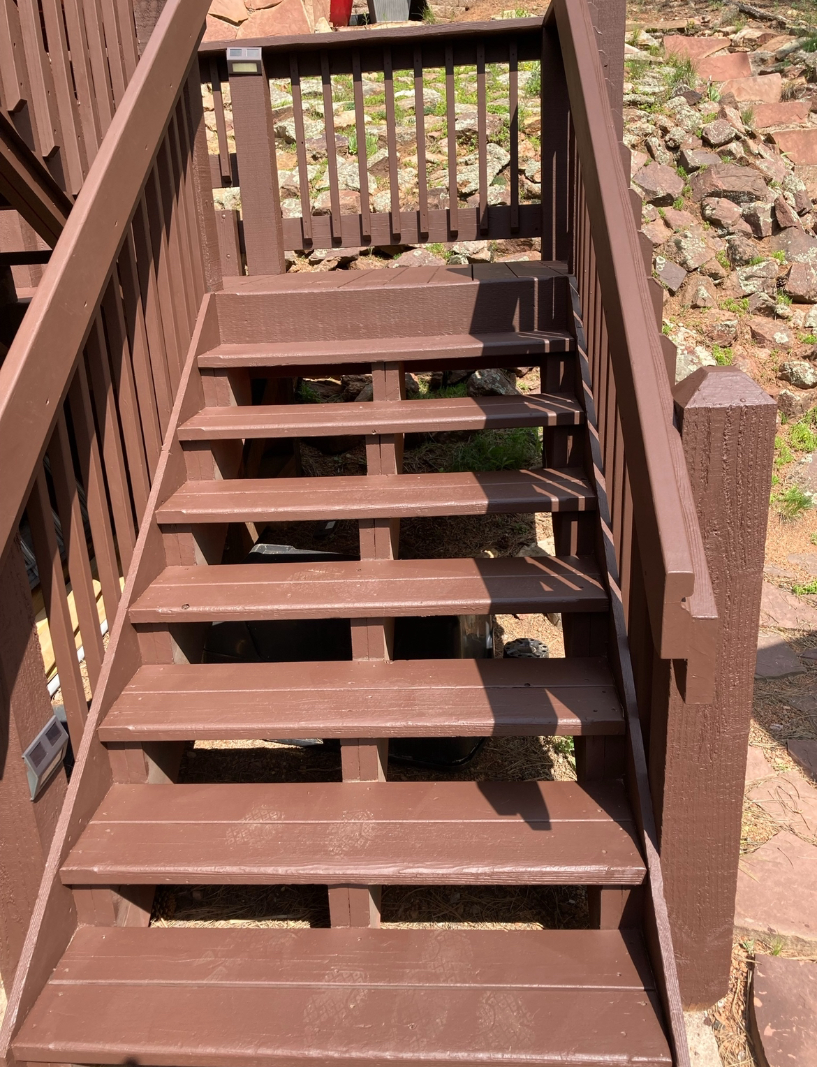 Deck staining